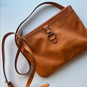 Lauren Ralph Lauren Orange Leather Women's Bag